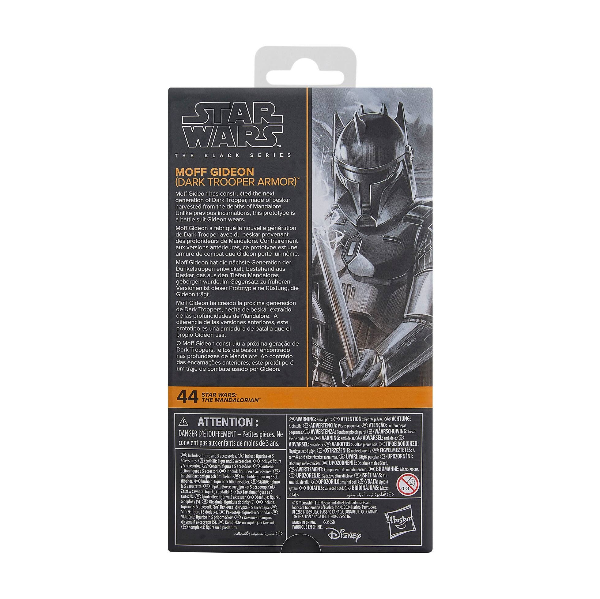 Star Wars: The Black Series- Moff Gideon (Dark Trooper Armor)- Collectible Action Figure