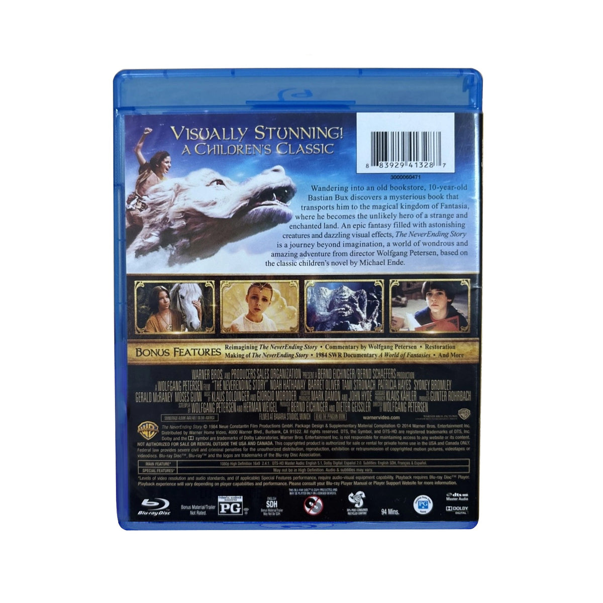 THE NEVERENDING STORY (1984) Blu-ray (2014, Warner Bros)