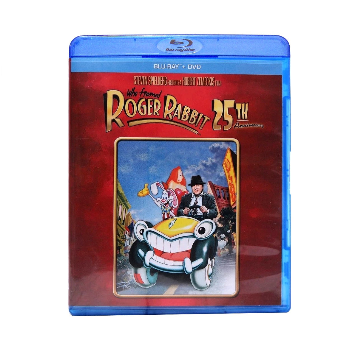 WHO FRAMED ROGER RABBIT (1988) 25th Anniversary Blu-ray + DVD (2013, Touchstone, Buena Vista)