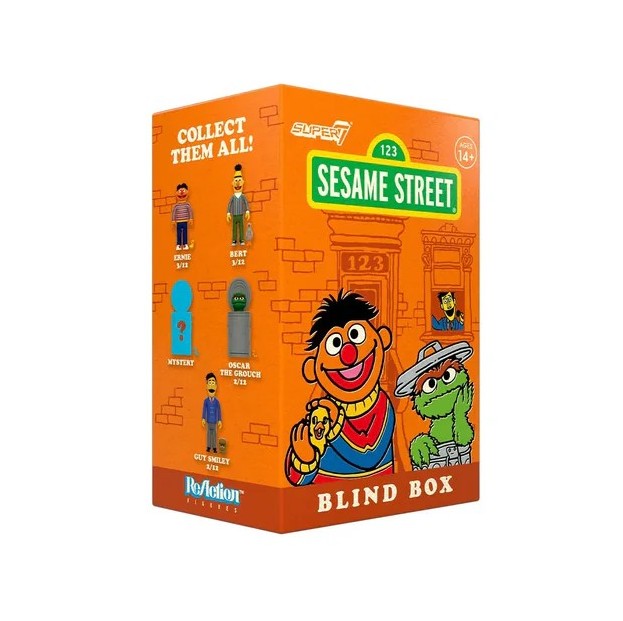 Super7 Sesame Street Wave 03 Blind Box ReAction Figure-Bert - 3.75" with Accessory
