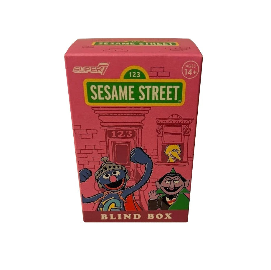 Super7 Sesame Street Wave 02 Blind Box ReAction Figure- Super Grover - 3.75" with Accessory