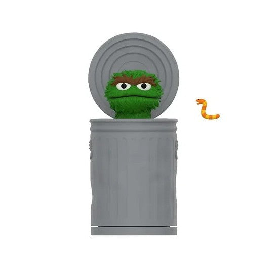 Super7 Sesame Street Wave 03 Blind Box ReAction Figure- Oscar the Grouch - 3.75" with Accessory