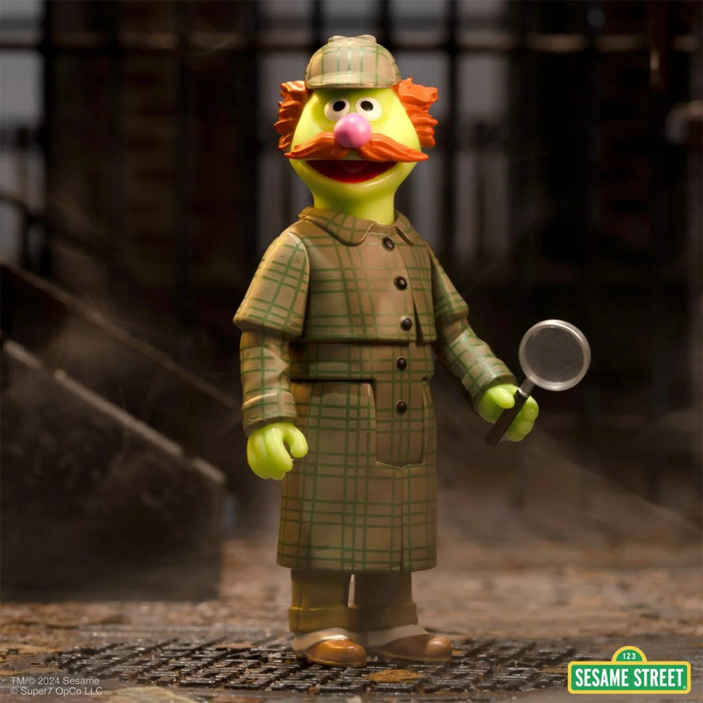Super7 Sesame Street Wave 03 ReAction Figure-Sherlock Hemlock - 3.75" with Accessory