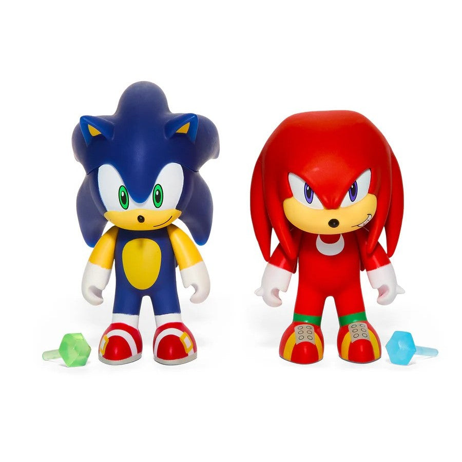 Kidrobot Sonic The Hedgehog- Sonic and Knuckles- 3-inch Vinyl 2-pack