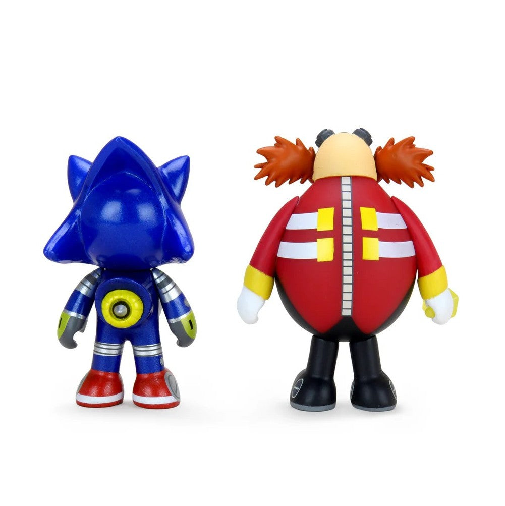 Kidrobot Sonic The Hedgehog- Metal Sonic and Dr. Eggman- 3-inch Vinyl 2-pack