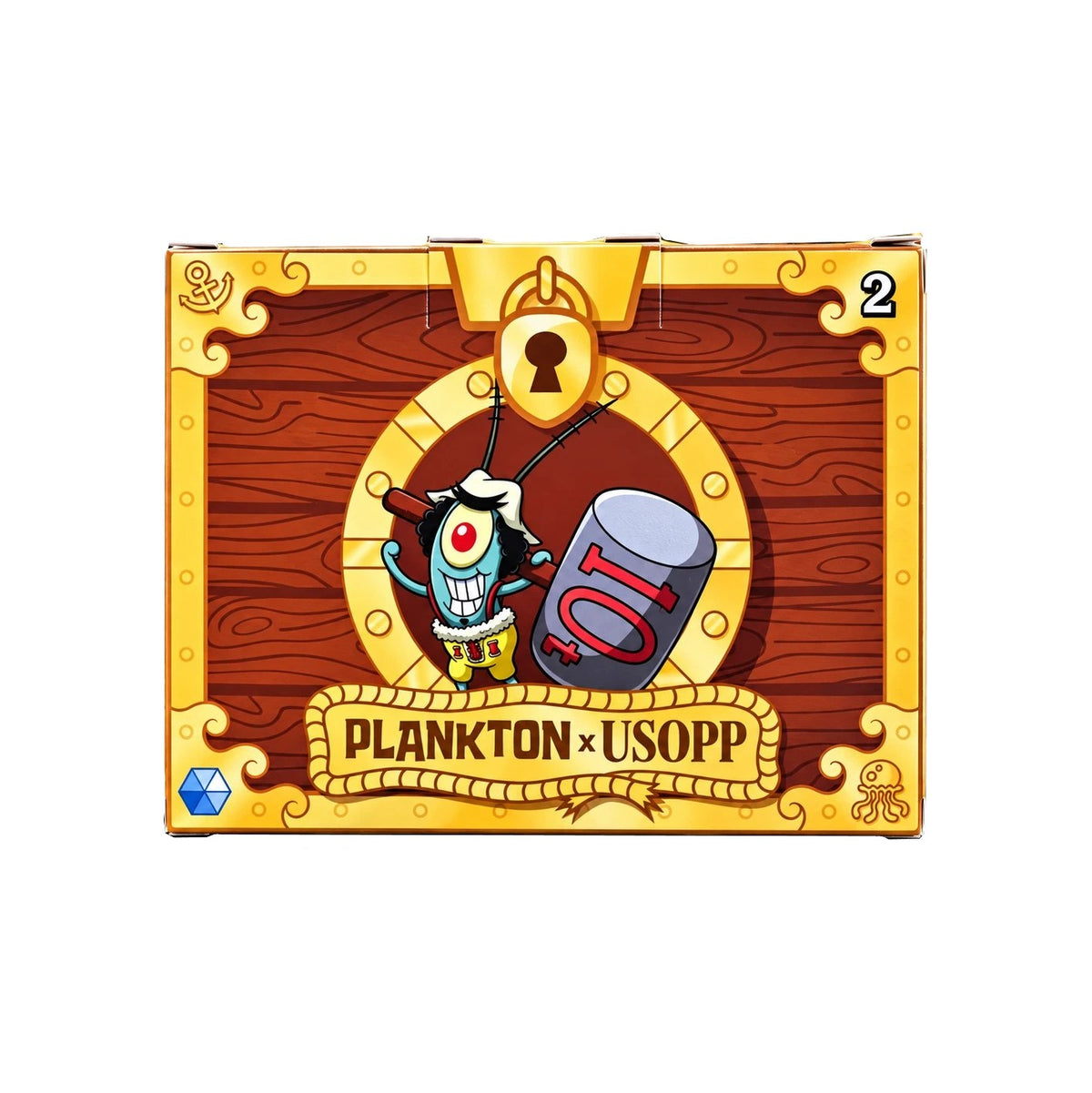 SpongeBob Squarepants x One Piece- Plankton/Usopp- McDonald's Toy No. 2