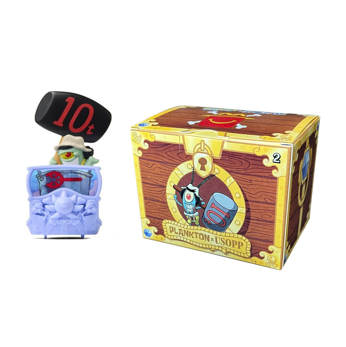 SpongeBob Squarepants x One Piece- Plankton/Usopp- McDonald's Toy No. 2