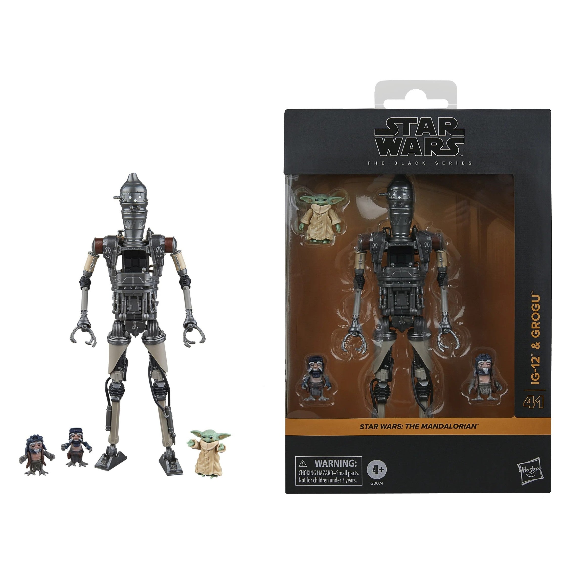 Star Wars: The Black Series- IG-12 & Grogu- Deluxe Collectible 6 Inch Action Figure