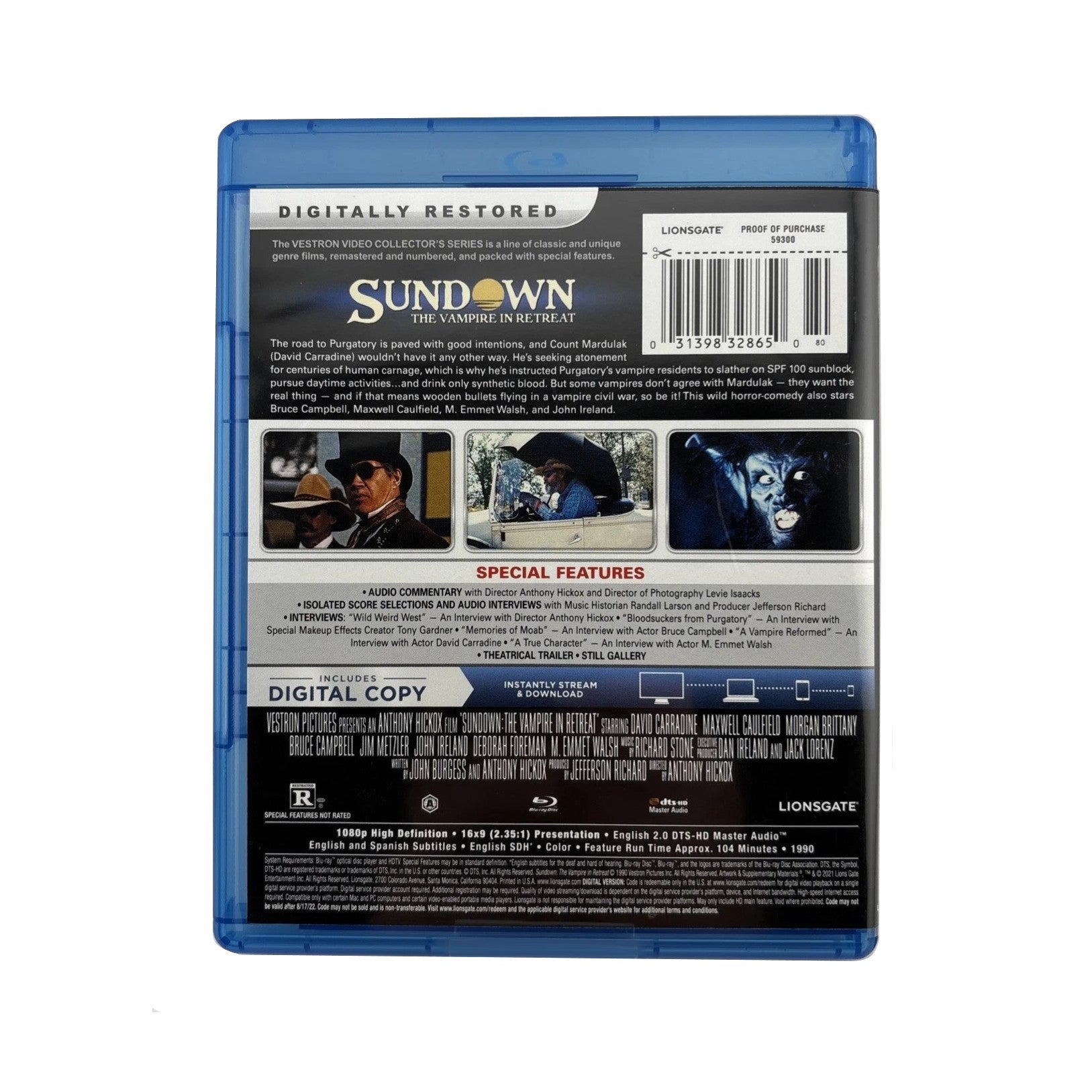 SUNDOWN: THE VAMPIRE IN RETREAT (1990) Collector's Series Blu-ray (2021)