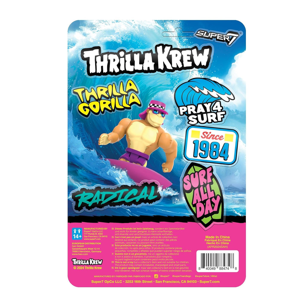 Super7 Thrilla Krew ReAction Figure- Thrilla Gorilla - 3.75" Action Figure with Accessory