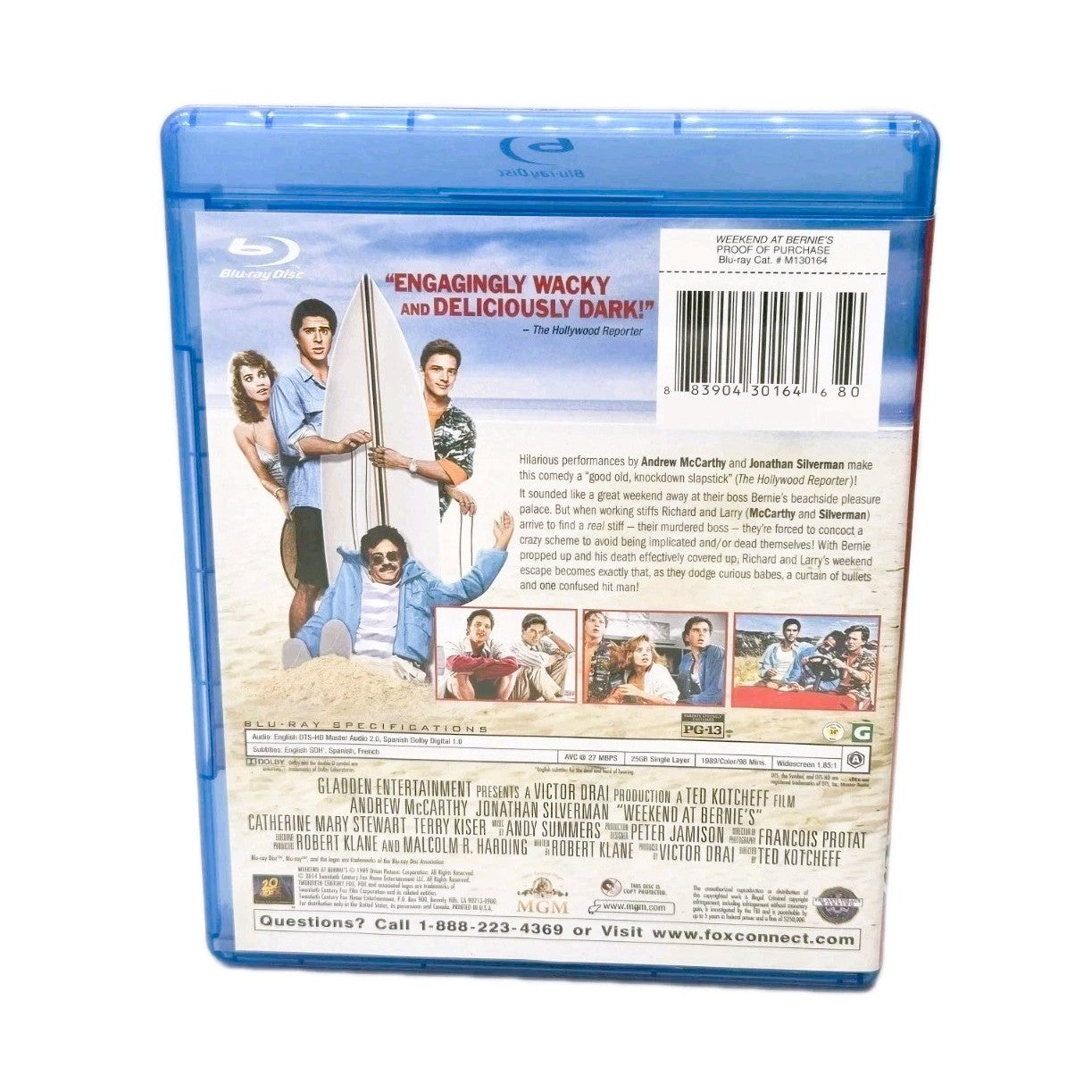 WEEKEND AT BERNIE'S (1989) Blu-ray (2014, MGM)