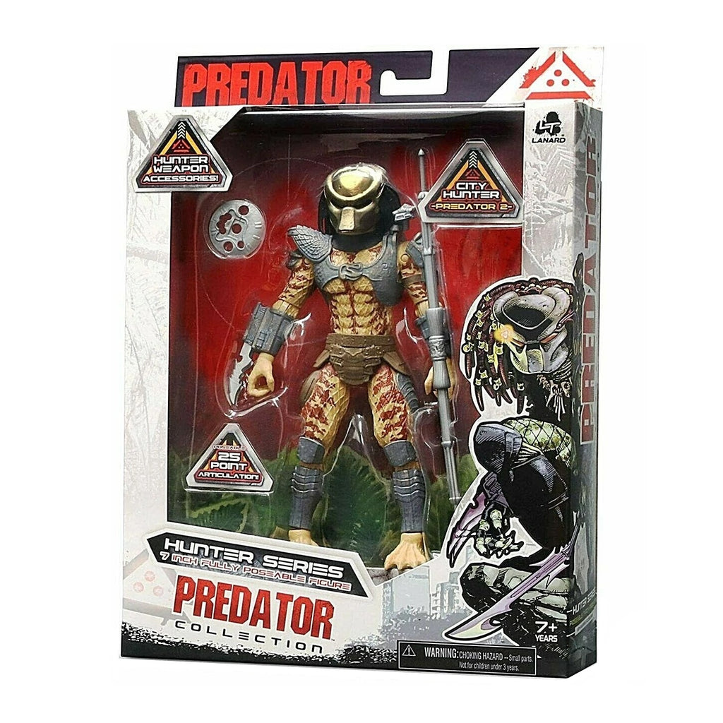 Lanard Toys- City Hunter Predator- 7-Inch 25-Point Poseable Battle Action Figure/Toy