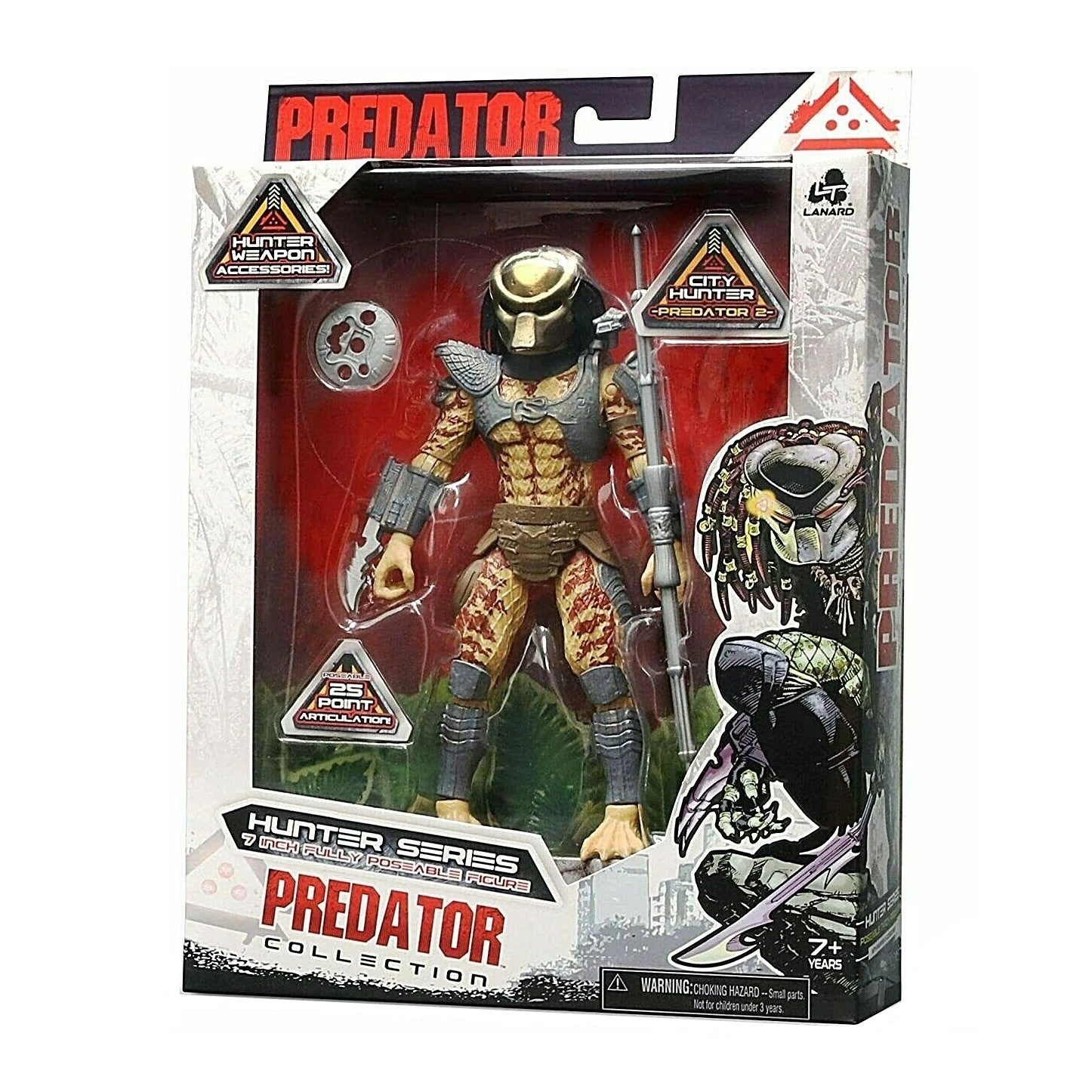 CITY HUNTER PREDATOR 7-Inch 25 Point-Poseable Battle Action Figure/Toy (2021)