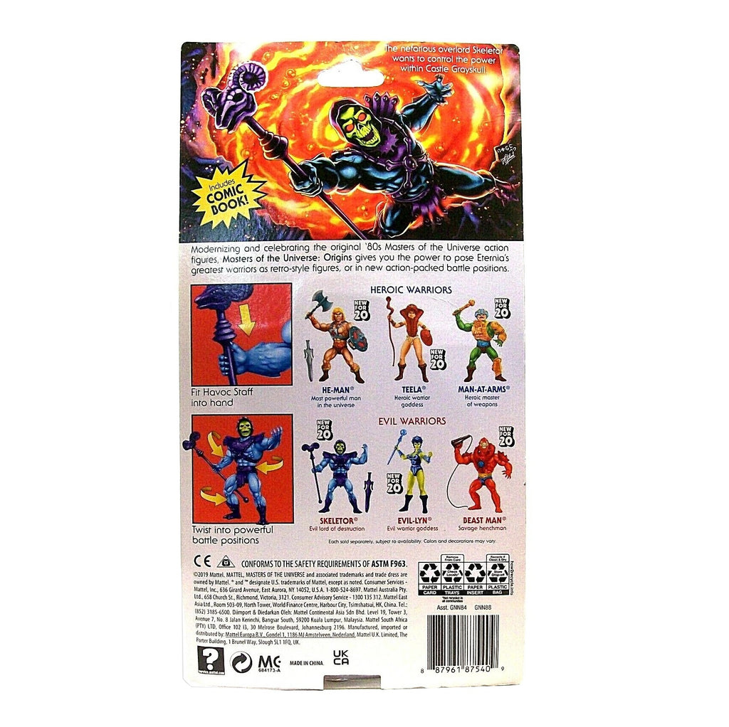 He-Man and the Masters of the Universe- Skeletor- Retro Play Action Figure