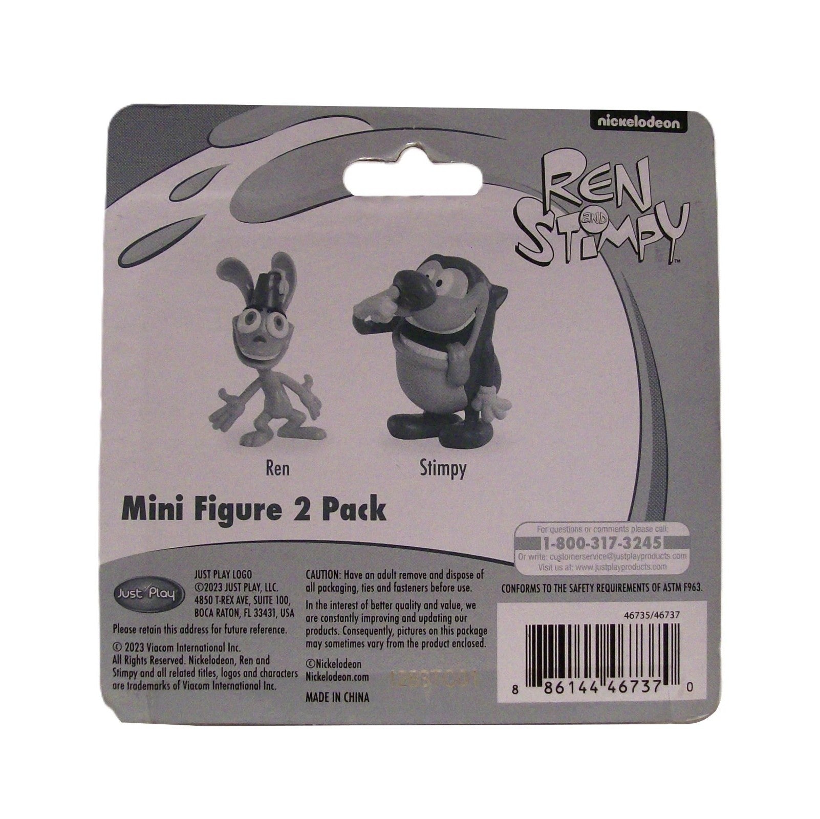Nickelodeon's REN & STIMPY Mini Figure 2 Pack (2023, Just Play Toys)