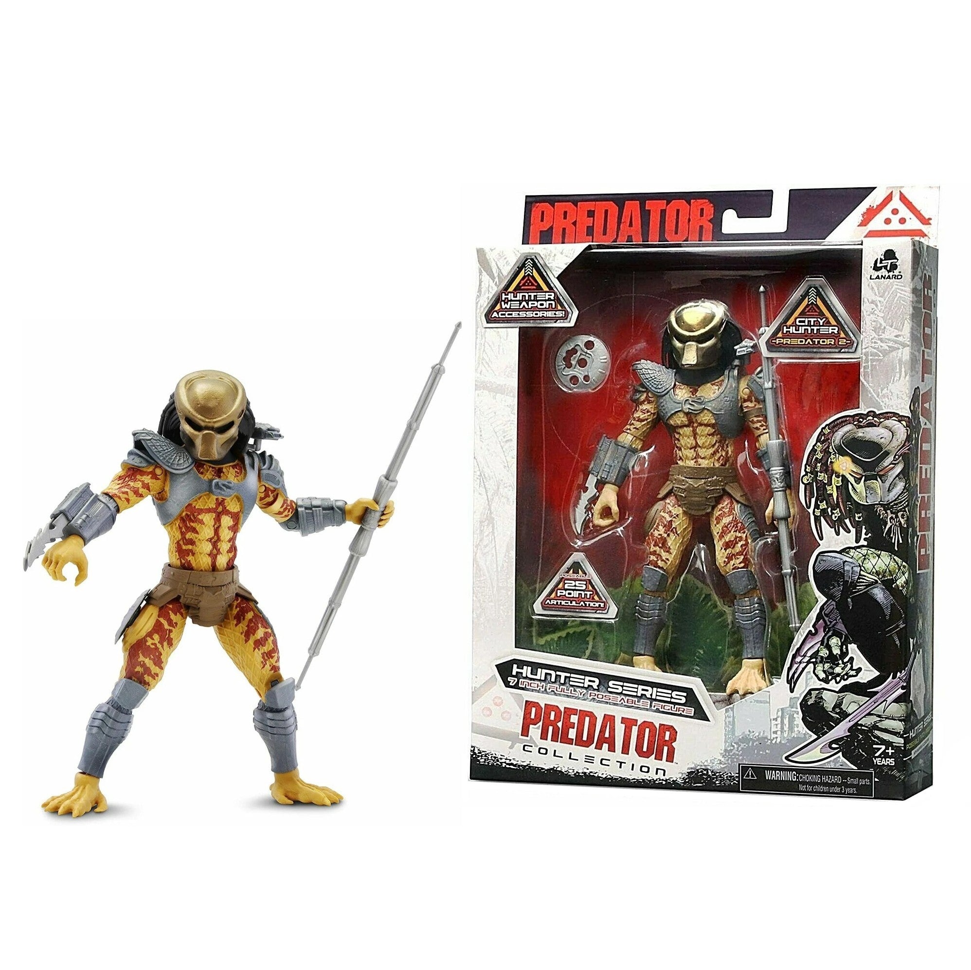CITY HUNTER PREDATOR 7-Inch 25 Point-Poseable Battle Action Figure/Toy (2021)