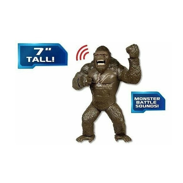 Playmates Toys Godzilla vs Kong- Battle Roar Kong- 7-inch Poseable Action Figure with Sound