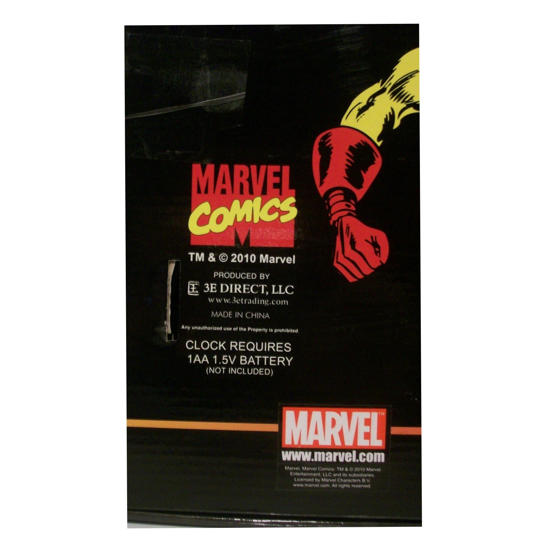 IRON MAN Marvel Comics Retro 13.75-inch Collectible Glass Clock (2010)