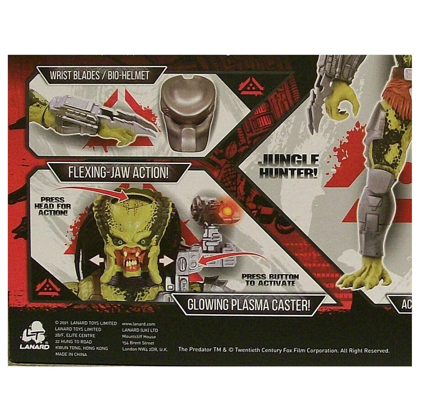 Lanard Toys- PREDATOR- Poseable Battle Action Figure/Toy 12-inch With Open-Action Jaw