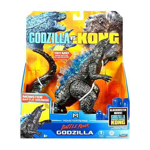 BATTLE ROAR GODZILLA Playmates Toys 7" Godzilla vs Kong Action Figure (2021)