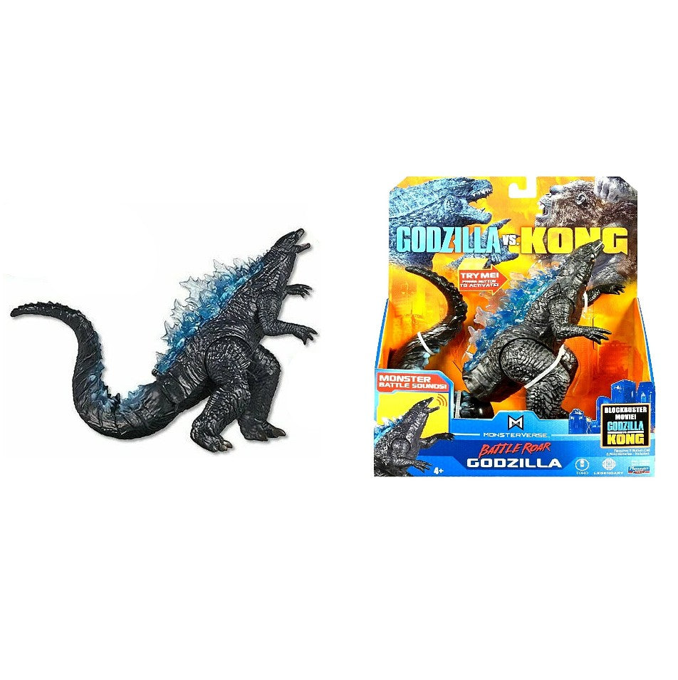 Playmates Toys Godzilla vs Kong- Battle Roar Godzilla- 7-inch Poseable Action Figure