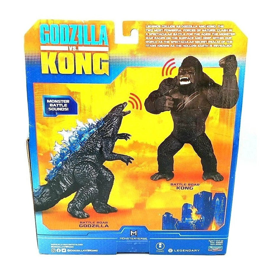 Playmates Toys Godzilla vs Kong- Battle Roar Godzilla- 7-inch Poseable Action Figure