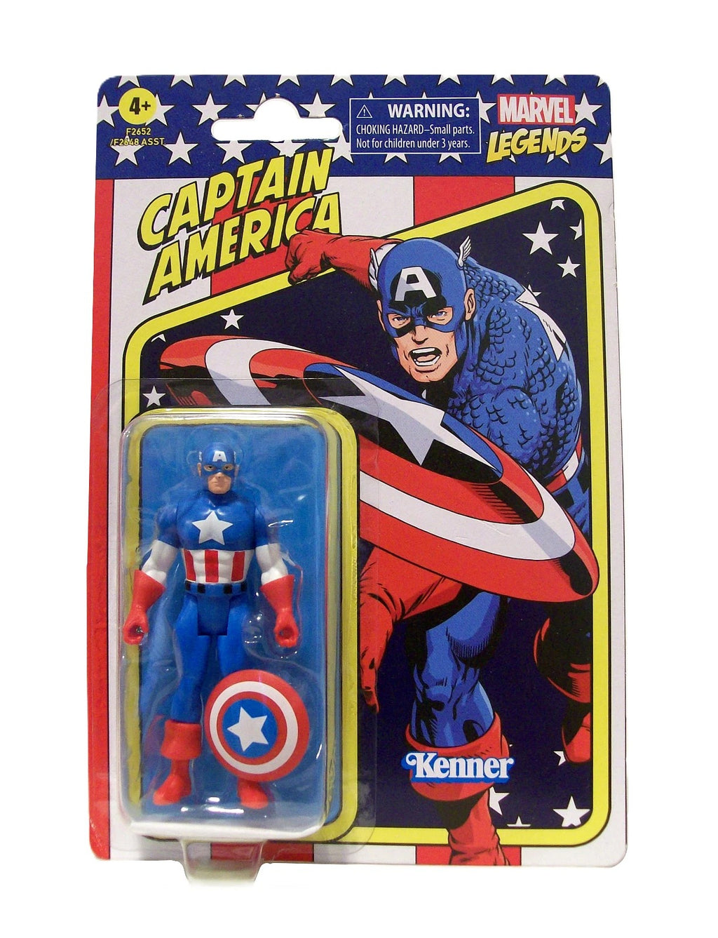 Marvel Legends Retro- Captain America- Kenner 3.75-inch Action Figure